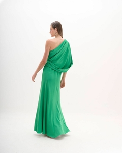 LOCAÇÃO Vestido Verde ombro único - comprar online