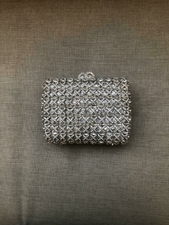 LOCAÇÃO Clutch Prata Pedraria