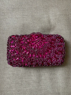 LOCAÇÃO Clutch Fúcsia Pedraria