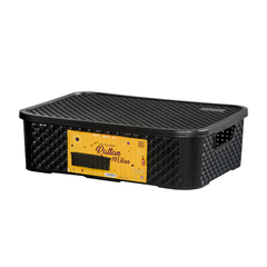 Caixa Organizadora Rattan Preto 10 Litros - Cod. 951895