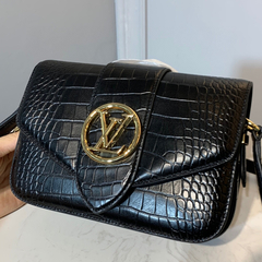 BOLSA LV PONT 9 COURO PRETO - loja online