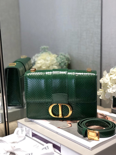 BOLSA D1OR 30 MONTAIGNE VERDE COURO ESPECIAL