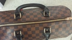 Réplica de Bolsa Baú Speedy Bandouliére Damier Ebene 30 - PREMIUM - Réplicas de Bolsas Grifes Famosas