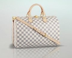 Bolsa Baú Speedy Bandouliére Damier Azur 35 - PREMIUM