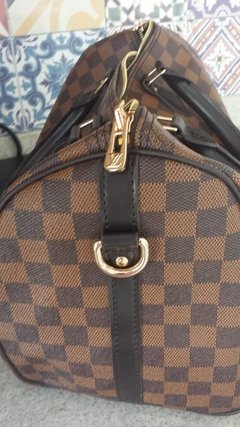 Réplica de Bolsa Baú Speedy Bandouliére Damier Ebene 30 - PREMIUM - comprar online