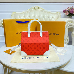 Bolsa LV Carry It Monogram Canvas Coleção Primavera / Verão 2021 Vermelho na internet