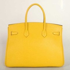 Bolsa HERMÈS Birkin 35cm - Amarela - Linha Premium na internet