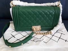 Bolsa Le Boy Green Caviar Golda - ITALIANA