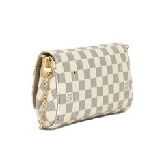 RÉPLICA DE BOLSA Clutch Favorite Damier Azur - linha italiana na internet