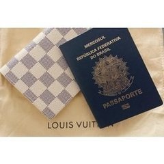 PORTA PASSAPORTE DAMIER AZUR - CARTÕES E DOCUMENTOS na internet