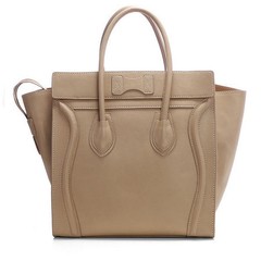 RÉPLICA BOLSA CÉLINE LUGGAGE COURO - BEGE - COURO PREMIUM - comprar online