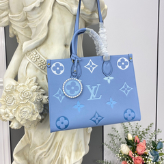 BOLSA TOTE ONTHEGO MM SUMMER BLUE - Réplicas de Bolsas Grifes Famosas