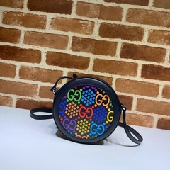 BOLSA REDONDA TIRACOLO PSYCHEDELIC PRETA - comprar online