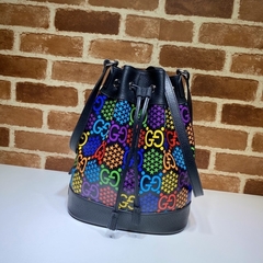 BOLSA BUCKET PSYCHEDELIC PRETA - comprar online