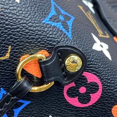 BOLSA NEVERFULL MM GAME ON NOIR CANVAS MONOGRAM