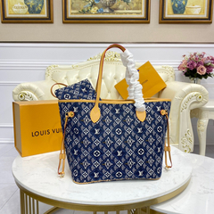 BOLSA NEVERFULL MM MAISON SINCE 1854 AZUL - comprar online