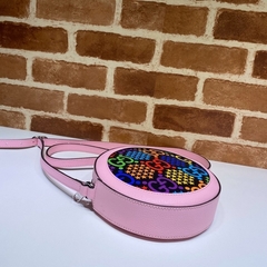 BOLSA REDONDA TIRACOLO PSYCHEDELIC ROSA na internet