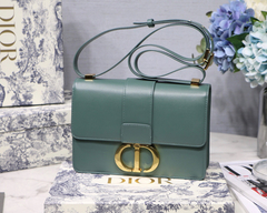 BOLSA D1OR 30 MONTAIGNE VERDE MUSGO COURO VITELO