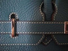 BOLSA HERMÈS BIRKIN 35 AZUL SILVER - PREMIUM - loja online