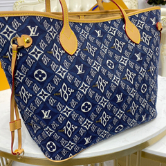 BOLSA NEVERFULL MM MAISON SINCE 1854 AZUL - Réplicas de Bolsas Grifes Famosas