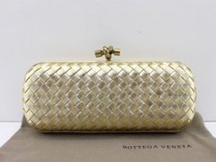 Bolsa Festa Bottega Veneta Clutch New Gold - Premium