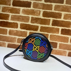 BOLSA REDONDA TIRACOLO PSYCHEDELIC PRETA