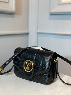 BOLSA LV PONT 9 COURO PRETO - comprar online