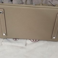 Imagem do RÉPLICA Bolsa Hermès Birkin 35 Cinza Silver Italiana