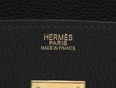 RÉPLICA Bolsa Hermès Birkin 35 Black Gold Premium na internet