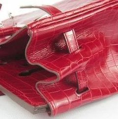 Bolsa Birkin 35 Crocodilo Red - Italiana - Réplicas de Bolsas Grifes Famosas