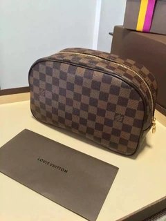 Bolsa Necessaire Frasqueira Damier Ebene