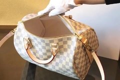 Bolsa Baú Speedy Bandouliére Damier Azur 35 - PREMIUM - loja online