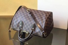 Bolsa Baú Speedy Bandouliére Damier Ebene 30 - PREMIUM - Réplicas de Bolsas Grifes Famosas