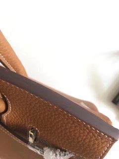 Bolsa HERMÉS Birkin 35cm em couro legítimo - Marrom - Linha Premium - comprar online