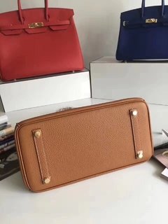 Bolsa HERMÉS Birkin 35cm em couro legítimo - Marrom - Linha Premium - comprar online