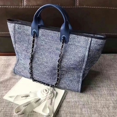 Bolsa Rue Cambon Azul Italiana - Réplicas de Bolsas Grifes Famosas