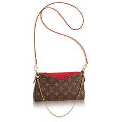 RÉPLICA DE BOLSA CLUTCH PALLAS CANVAS MONOGRAM RED AAA