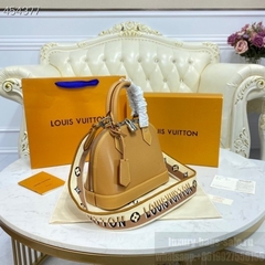 LV Alma BB Bolsa Couro Coleção Primavera / Verão 2021 , Ouro Mel