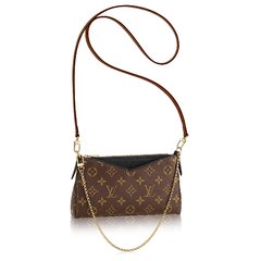 RÉPLICA DE BOLSA CLUTCH PALLAS CANVAS MONOGRAM BLACK LINHA ITALIANA