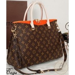 BOLSA PALLAS CANVAS MONOGRAM LARANJA - comprar online