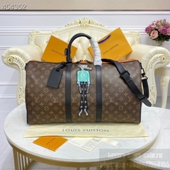 LV Zoom With Friends Keepall Bandoulière Monogram Canvas Coleção Primavera / Verão 2021 , marrom