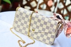 BOLSA POCHETTE FELICIE DAMIER AZUR - PREMIUM - comprar online