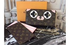 BOLSA CLUTCH POCHETTE FELICIE CACHORRINHO PREMIUM - MONOGRAM