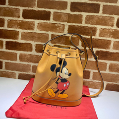 Bolsa Saco Marrom Coleção Mickey Mouse - Linha Italiana