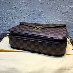 BOLSA DE GRIFE POCHETTE MÉTIS DAMIER EBENE - loja online