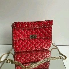 BOLSA VAL&NTINO ROCKSTUD RED - LINHA ITALIANA