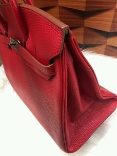 BOLSA H€RMES RED - 35cm - LINHA ITALIANA PREMIUM na internet