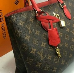 BOLSA LV TOT& FL0WER MONOGRAM C/VERMELHO - LINHA ITALIANA PREMIUM - comprar online