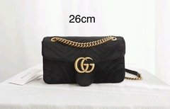 BOLSA GUCC1 MARMONT CAMURÇA BLACK - LINHA ITALIANA PREMIUM

