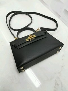 BOLSA MINI HERMES KELLY BLACK - LINHA ITALIANA PREMIUM - comprar online